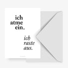 Postkarte / Ich atme ein | typealive - toietmoi-laboutique