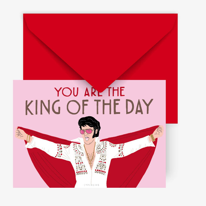 Postkarte / King Of The Day | typealive - toietmoi-laboutique