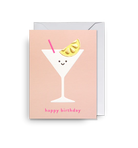 Karte mit Couvert, happy birthday cocktail | Klang & Kleid - toietmoi-laboutique