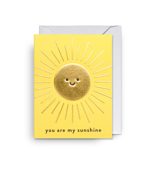 Karte mit Couvert, you are my sunshine | Klang & Kleid - toietmoi-laboutique
