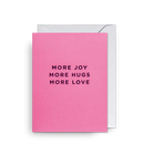 Karte mit Couvert, more joy | Klang & Kleid - toietmoi-laboutique