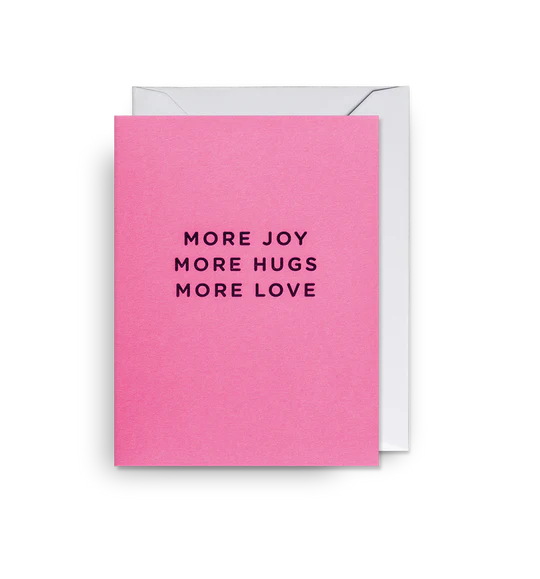 Karte mit Couvert, more joy | Klang & Kleid - toietmoi-laboutique