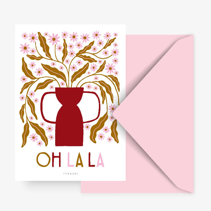 Postkarte / Oh La La | typealive - toietmoi-laboutique