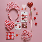 4 Haargummis, Glitzerherzen | Rockahula - toietmoi-laboutique
