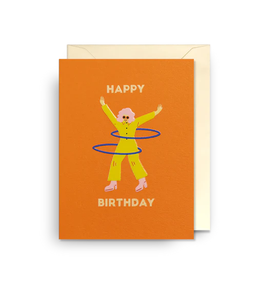 Karte mit Couvert, happy birthday | Klang & Kleid - toietmoi-laboutique