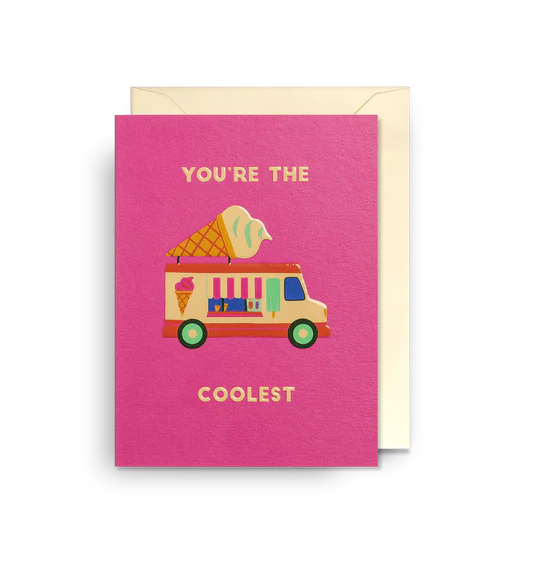 Karte mit Couvert, you're the coolest | Klang & Kleid - toietmoi-laboutique