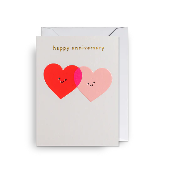 Karte mit Couvert, happy anniversary | Klang & Kleid - toietmoi-laboutique