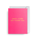 Karte mit Couvert, small card big thank you, pink | Klang & Kleid - toietmoi-laboutique