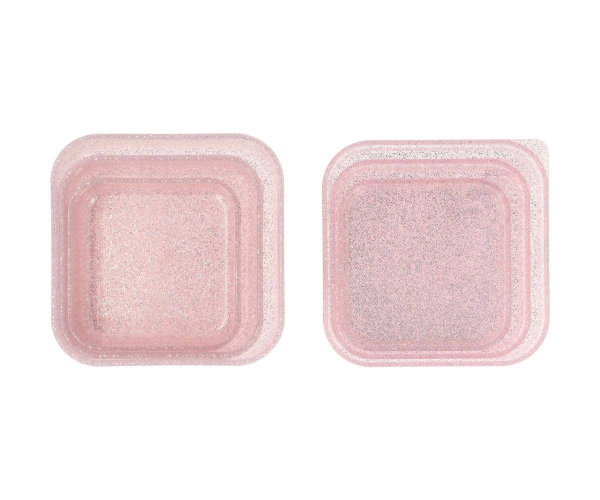 3  Lunchboxen, rosa/ Glitzer | Tutete - toietmoi-laboutique