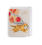 Karte mit Couvert, happy birthday, Tiger | Klang & Kleid - toietmoi-laboutique