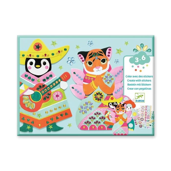 Sticker und Basteln bunt | djeco - toietmoi-laboutique