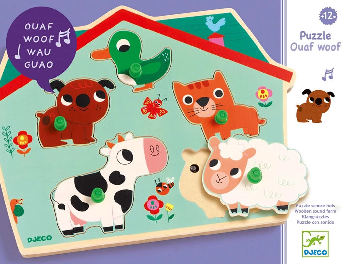 Klangpuzzle, OUAF WOOF | djeco - toietmoi-laboutique