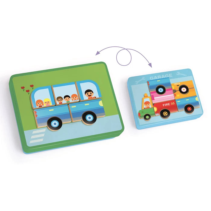 Magnete Inzebox, Fahrzeuge | djeco - toietmoi-laboutique