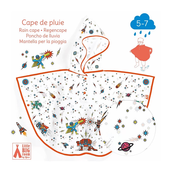 Regenponcho Katze (80x46 cm) | djeco - toietmoi-laboutique