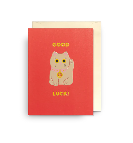 Karte mit Couvert, good luck | Klang & Kleid - toietmoi-laboutique