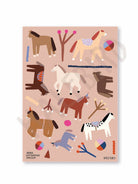 Spülmaschinenfeste Sticker "Pferde" | Halfbird - toietmoi-laboutique