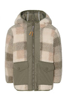 Wende-Winterjacke, olive/Karomuster | noppies - toietmoi-laboutique