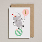 Postkarte mit Umschlag - Elefant / 1 Jahr | Petra Boase Ltd - toietmoi-laboutique