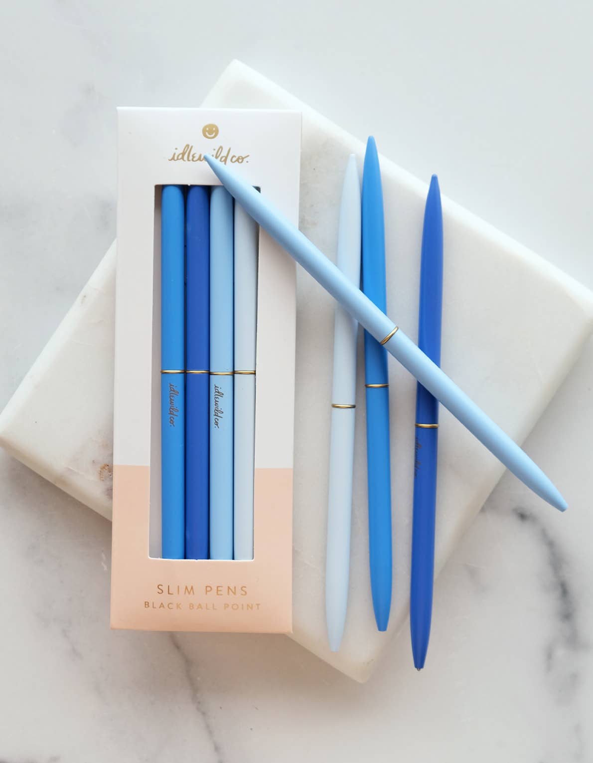 Schmale Stifte im Vierer-Set | Spectrum Baby Blues | Idlewild Co. - toietmoi-laboutique