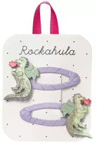 2 Haarspangen, lila/Drachen | Rockahula - toietmoi-laboutique