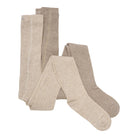 2-er Pack Strumpfhosen mit 25% Wollanteil, sand/beige | Minymo - toietmoi-laboutique