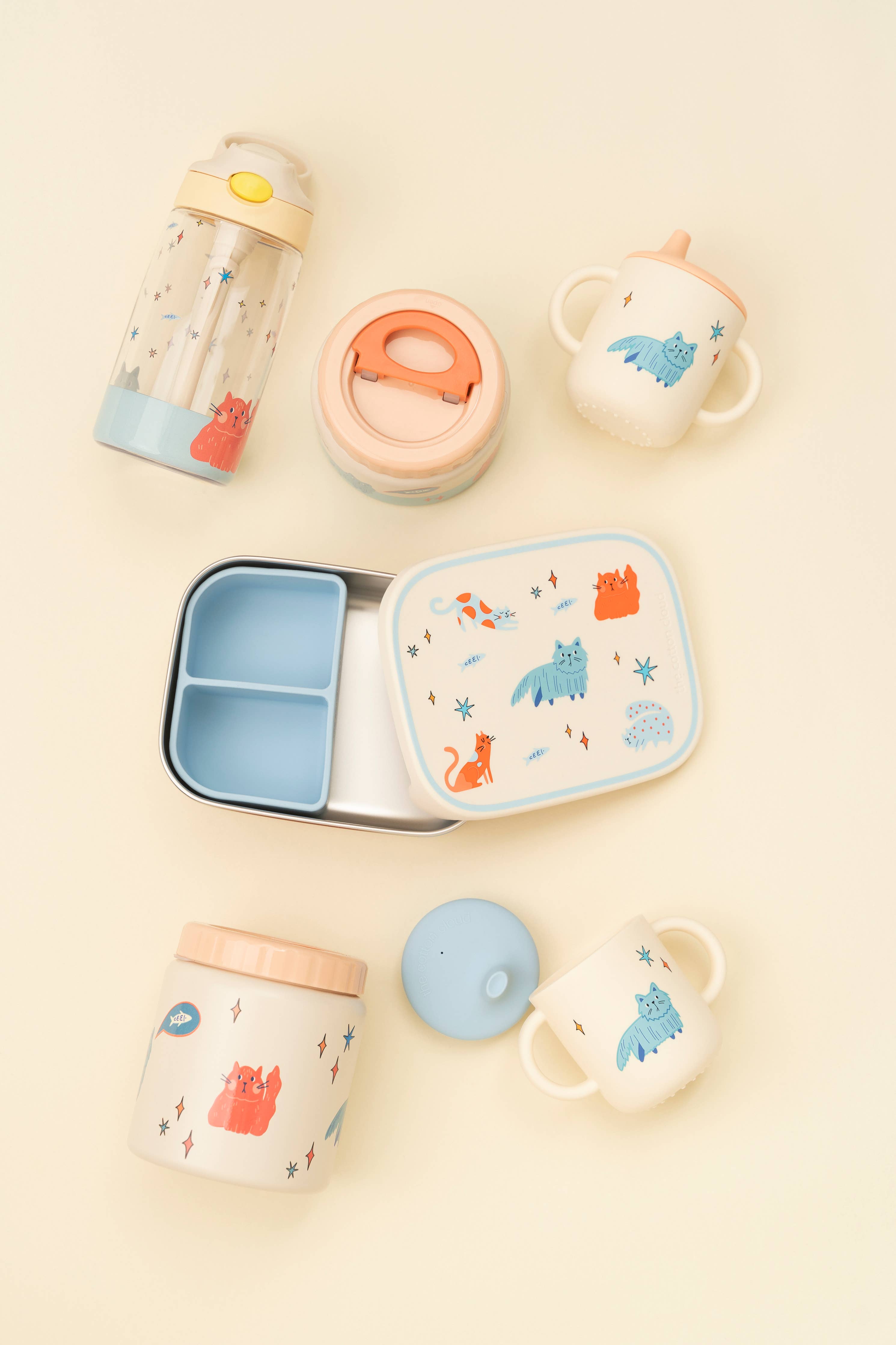 Trinkflasche aus Edelstahl, Katzen | the cotton cloud - toietmoi-laboutique