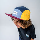 Baseball-Cap, bordeaux/blau/gelb | Lil' Boo - toietmoi-laboutique