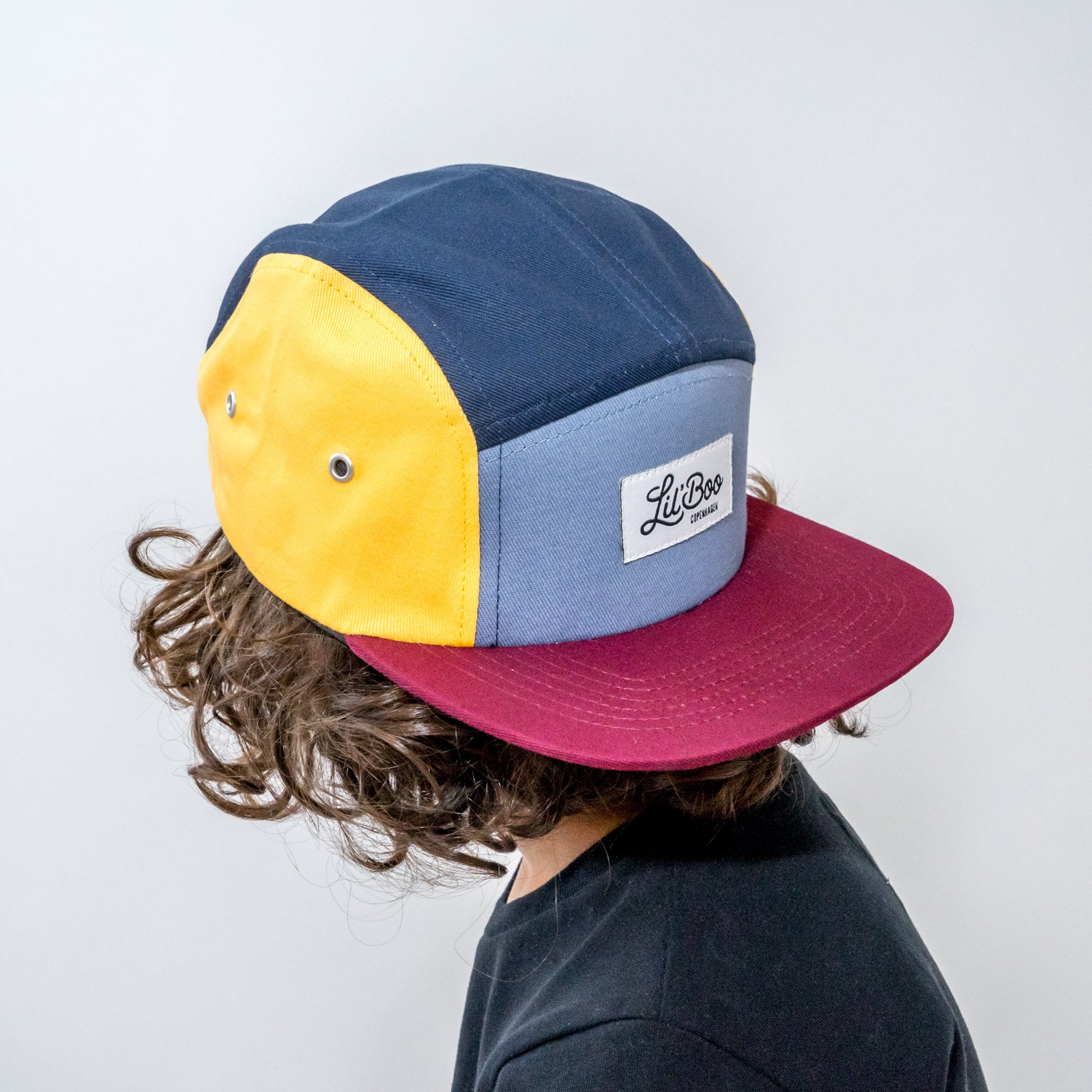 Baseball-Cap, bordeaux/blau/gelb | Lil' Boo - toietmoi-laboutique