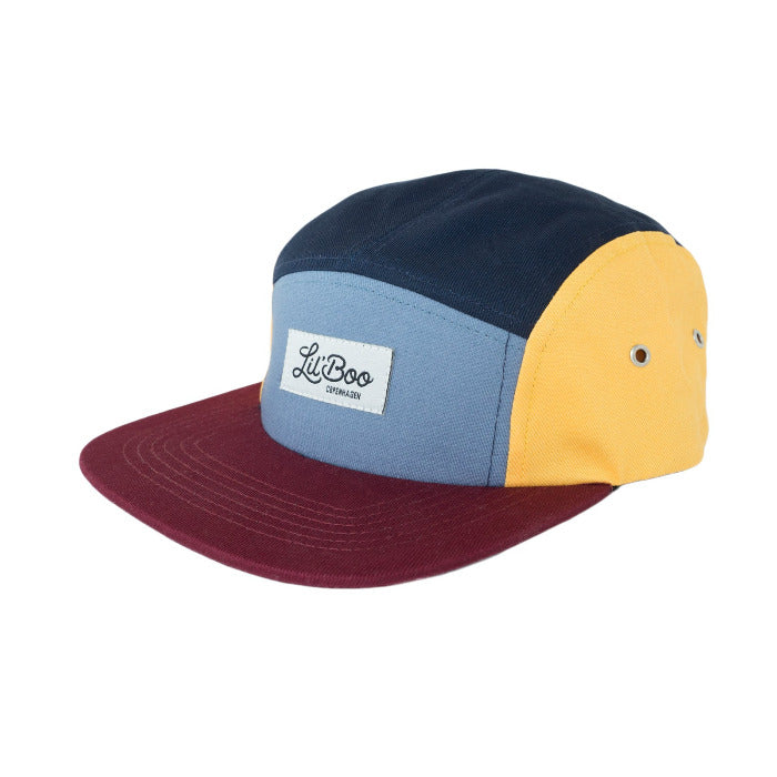 Baseball-Cap, bordeaux/blau/gelb | Lil' Boo - toietmoi-laboutique