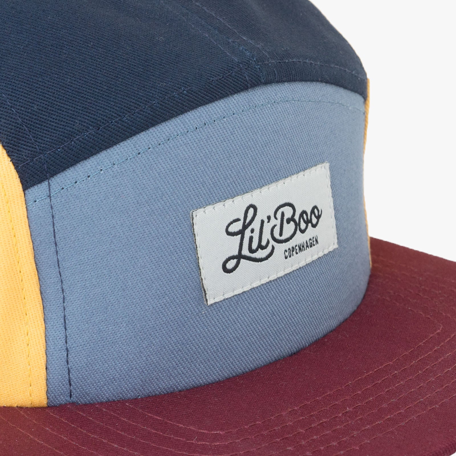 Baseball-Cap, bordeaux/blau/gelb | Lil' Boo - toietmoi-laboutique