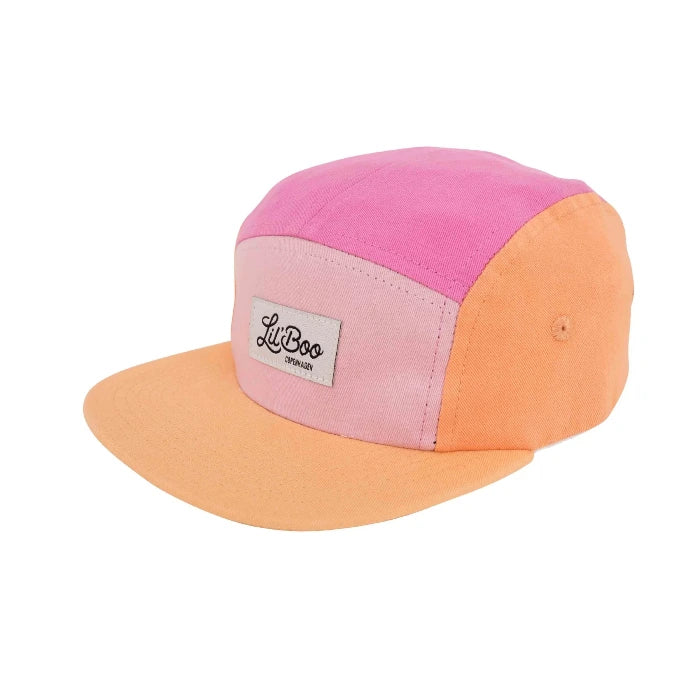 Baseball-Cap, orange/pink | Lil' Boo - toietmoi-laboutique