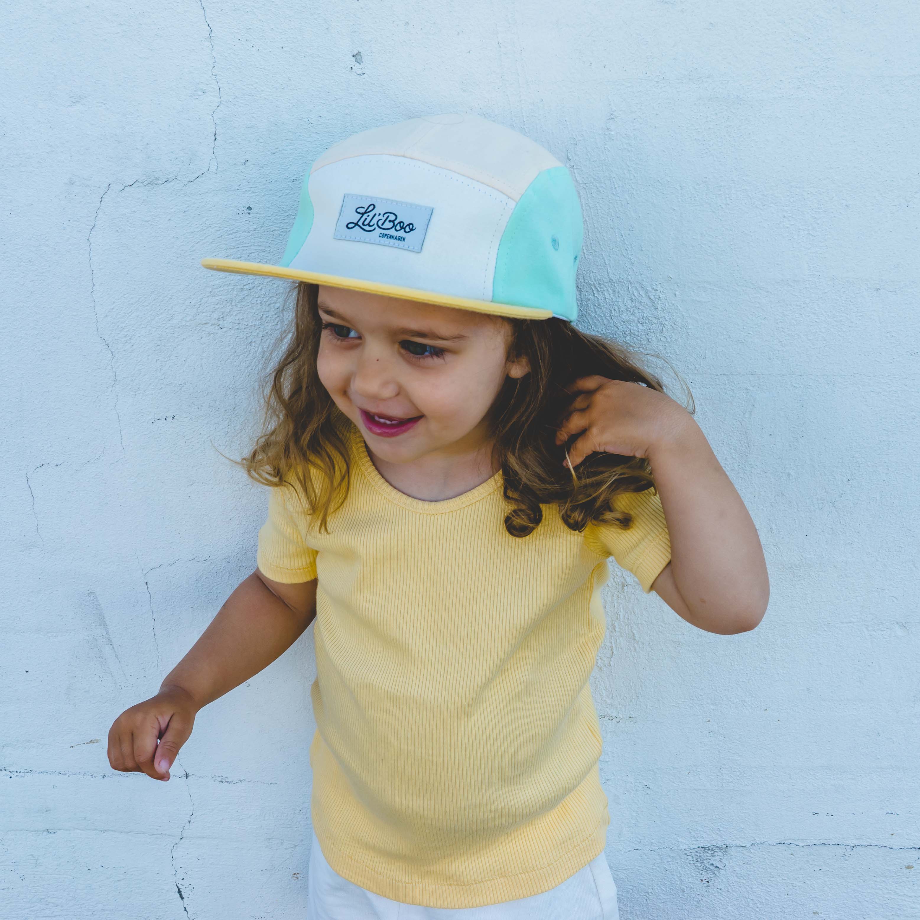 Baseball-Cap, gelb/beige/mint | Lil' Boo - toietmoi-laboutique