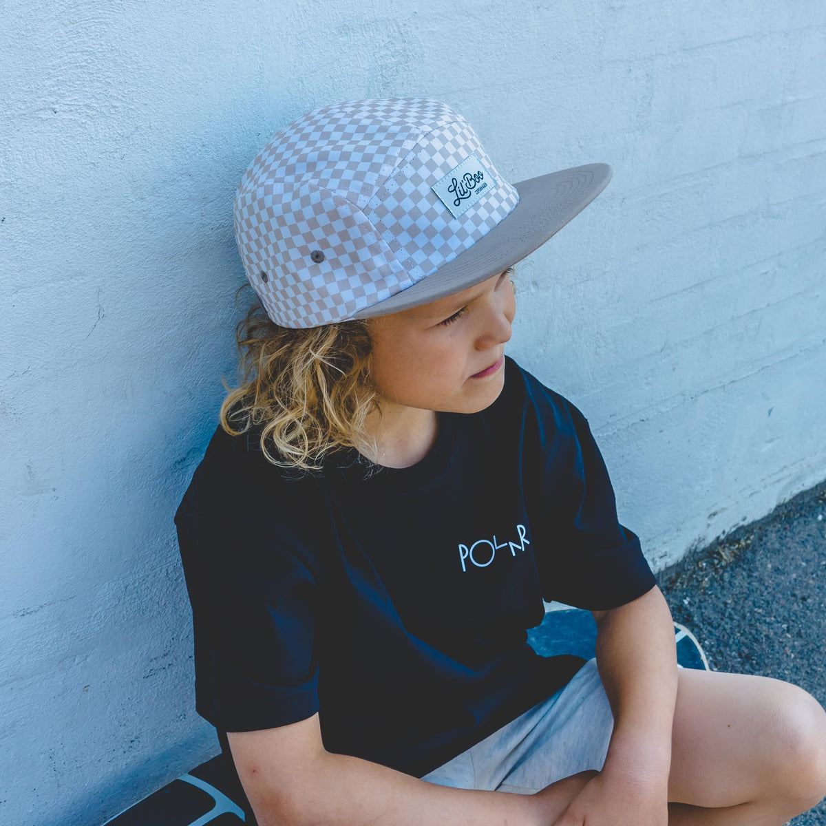 Baseball-Cap, Karo/beige | Lil' Boo - toietmoi-laboutique