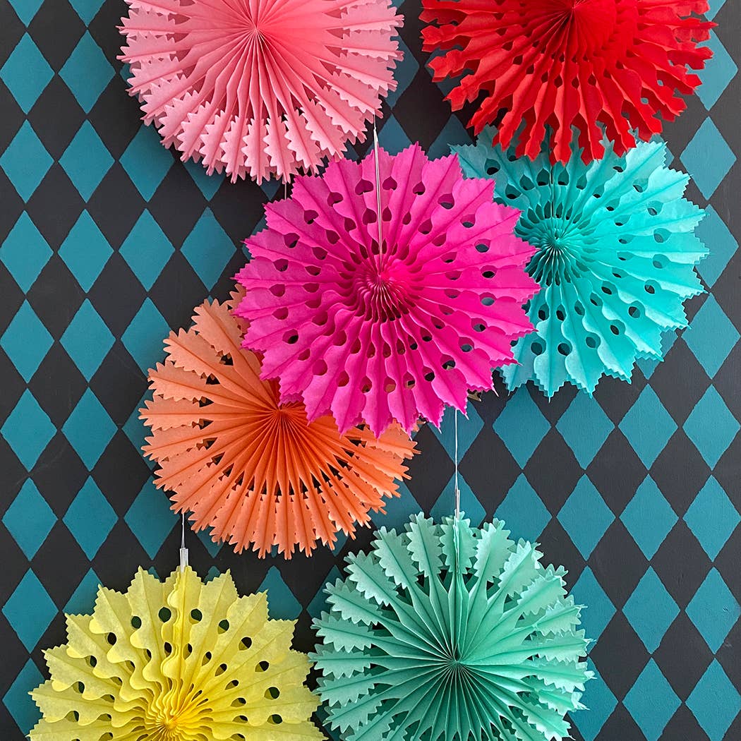 Papierfächer, türkis | Petra Boase Ltd - toietmoi-laboutique