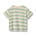 Wheat T-Shirt, mint/ecru gestreift | Wheat - toietmoi-laboutique