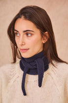 Kleines Dreieckstuch « Sophie », navy | Calie Paris - toietmoi-laboutique