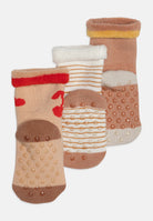 Antirutsch-Babysocken, 3-Pack altrosa/Kirschen | Liewood - toietmoi-laboutique