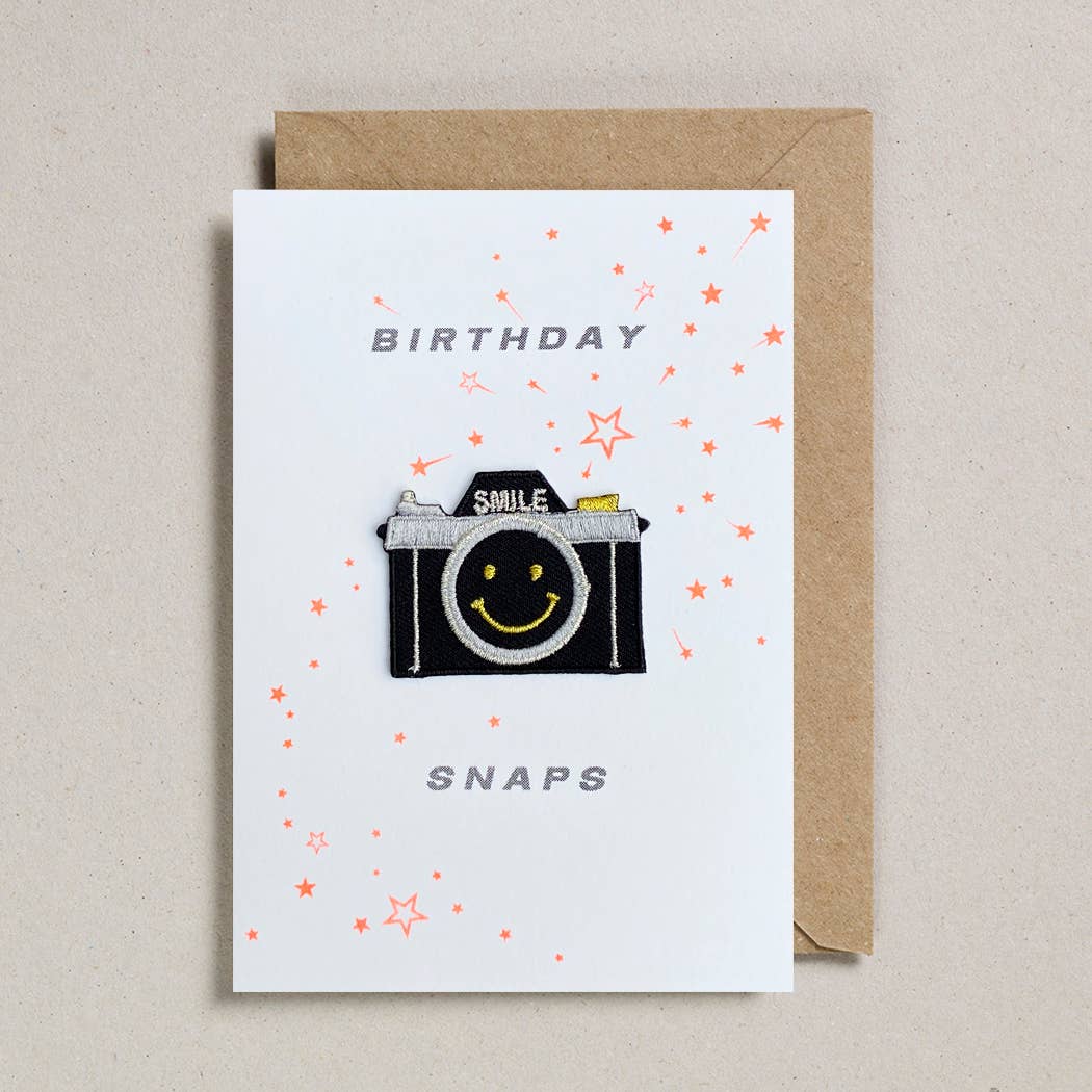 Patchkarte mit Umschlag,  Camera Birthday | Petra Boase Ltd - toietmoi-laboutique