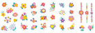 Nagelsticker und Tattoos Blumen | Avenir - toietmoi-laboutique