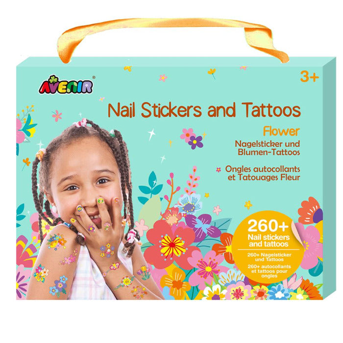 Nagelsticker und Tattoos Blumen | Avenir - toietmoi-laboutique