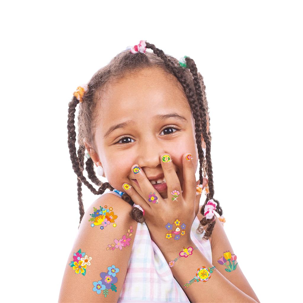 Nagelsticker und Tattoos Blumen | Avenir - toietmoi-laboutique