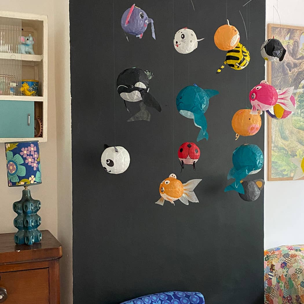 Japanischer Papierballon, gelber Fisch | Petra Boase Ltd - toietmoi-laboutique