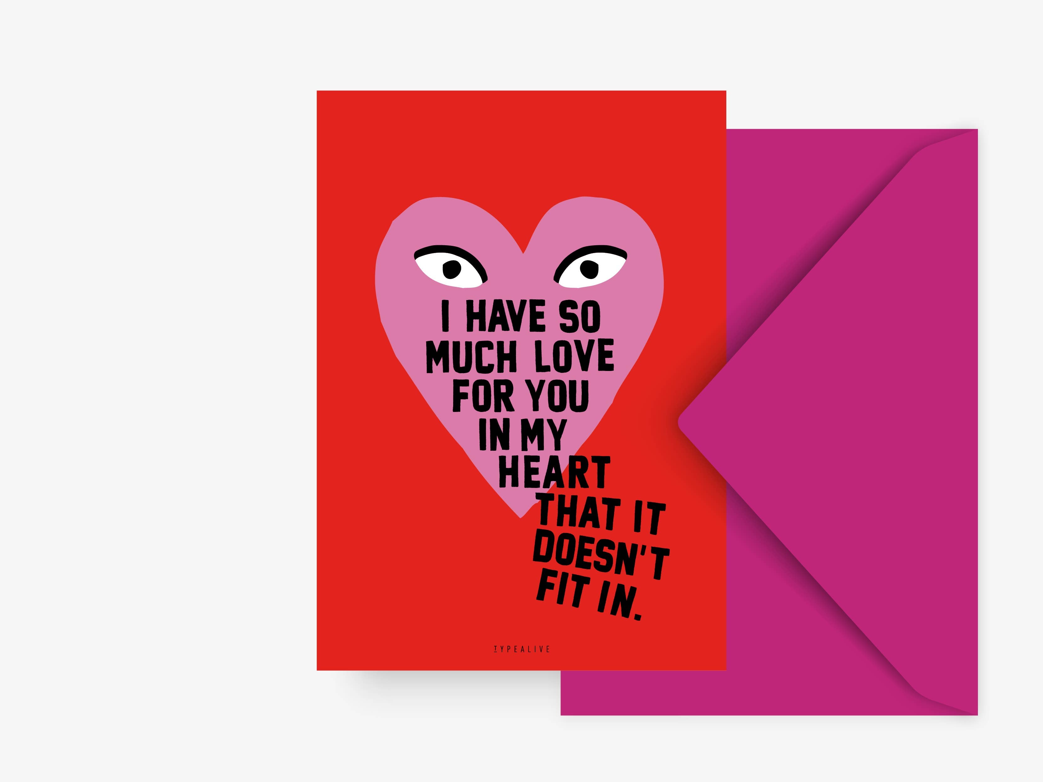 Postkarte / Doesn't Fit In | typealive - toietmoi-laboutique