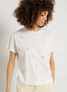 T-Shirt ILIA, weiss/Muscheln | des petits hauts - toietmoi-laboutique