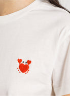 T-Shirt ILIE, weiss/Herzkrebs | des petits hauts - toietmoi-laboutique