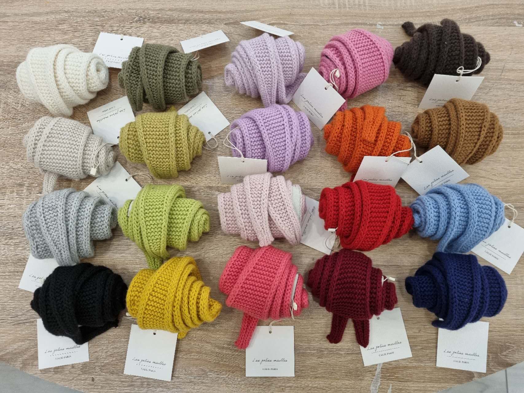 Kleines Dreieckstuch « Sophie », hellblau | Calie Paris - toietmoi-laboutique