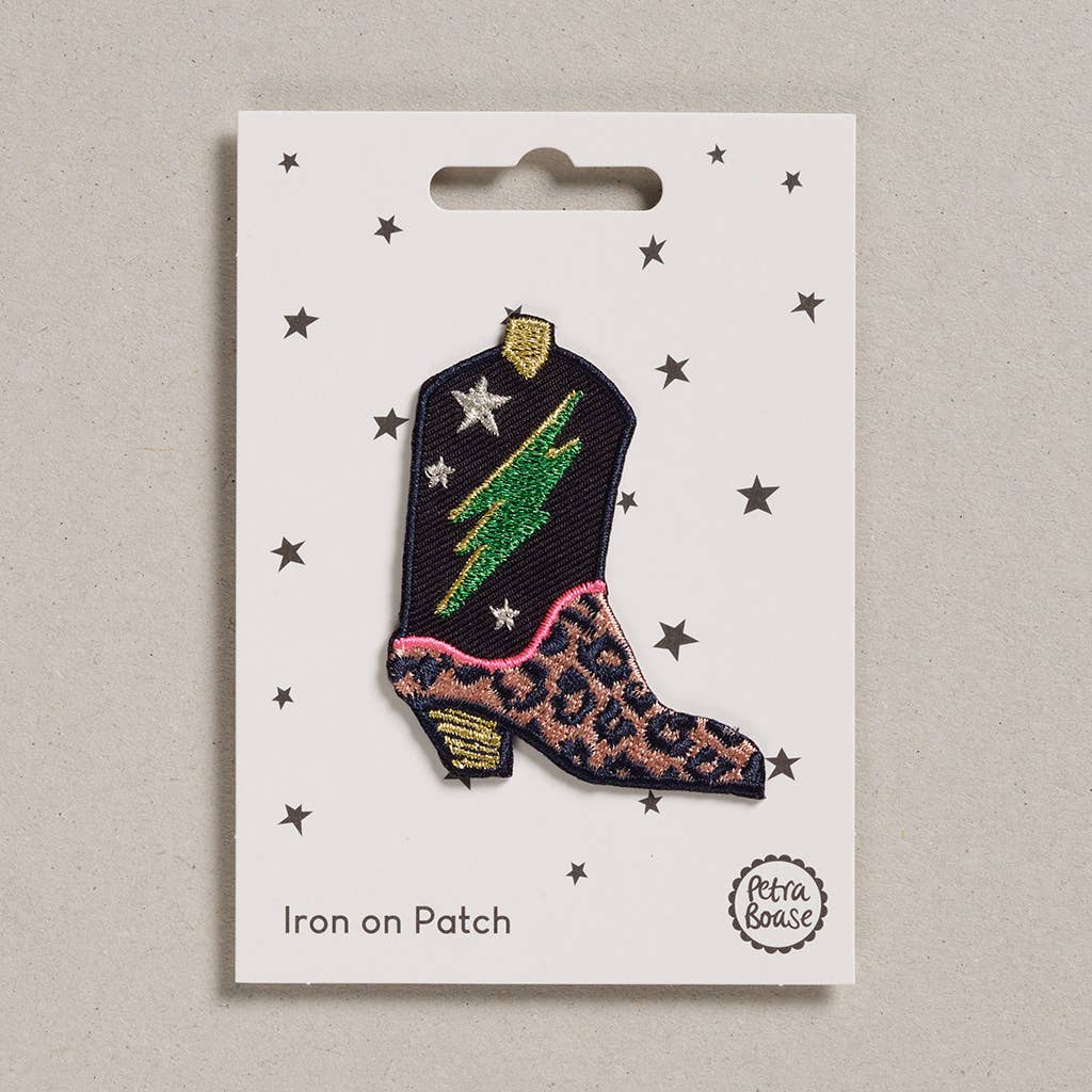 Aufbügelpatch, Cowboystiefel | Petra Boase Ltd - toietmoi-laboutique
