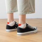 Sneaker Socken, blau/weiss gestreift Herz TU | Tites Chaussettes - toietmoi-laboutique