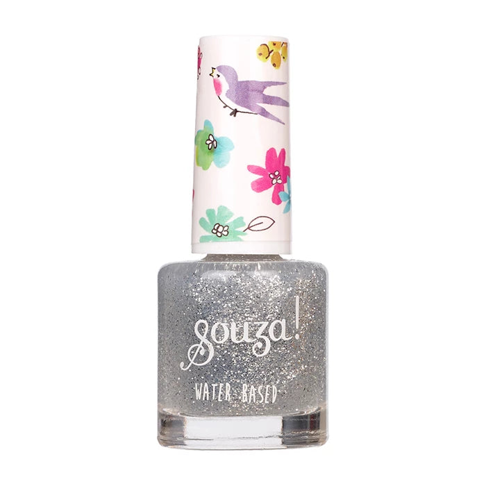 Souza Nagellack auf Wasserbasis, Glitzer silber | Souza - toietmoi-laboutique