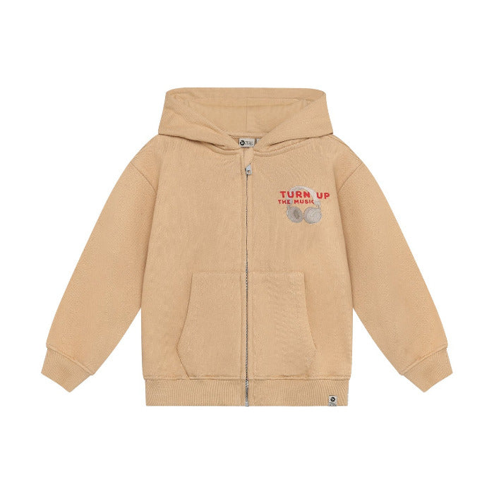 Hoodie, beige/Mixtapes | Daily Seven - toietmoi-laboutique